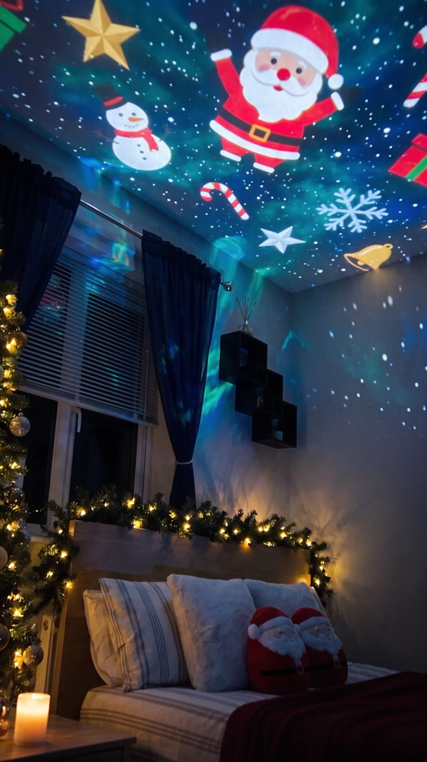 USB-Projektionskranz – Halloween- und Weihnachtsbeleuchtung zur Dekoration