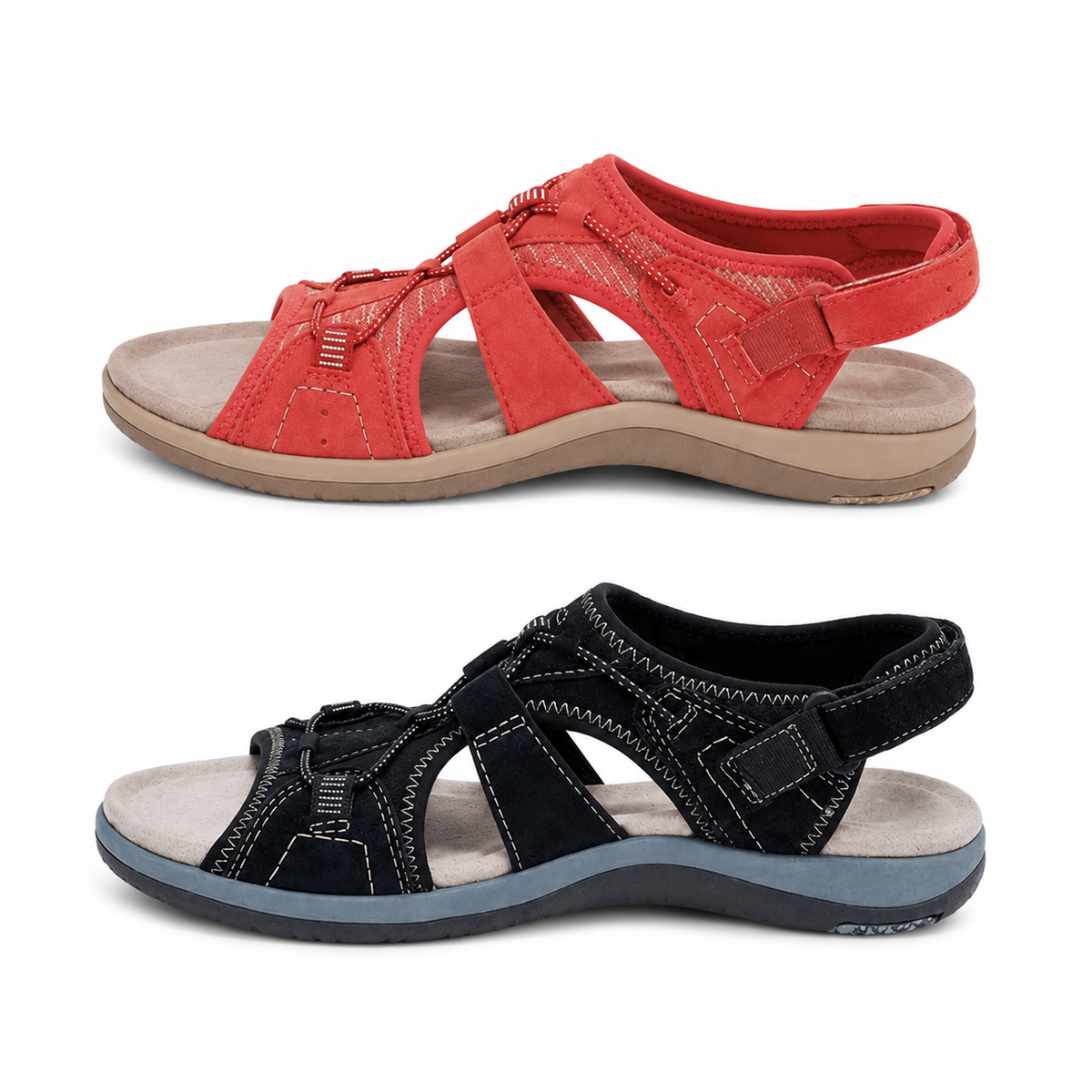 🔥 LETZTER TAG – 80 % RABATT ✨ Verstellbare orthopädische Diabetiker-Sandalen bei Fußdeformitäten, mit Fußgewölbeunterstützung und ganztägigem Komfort
