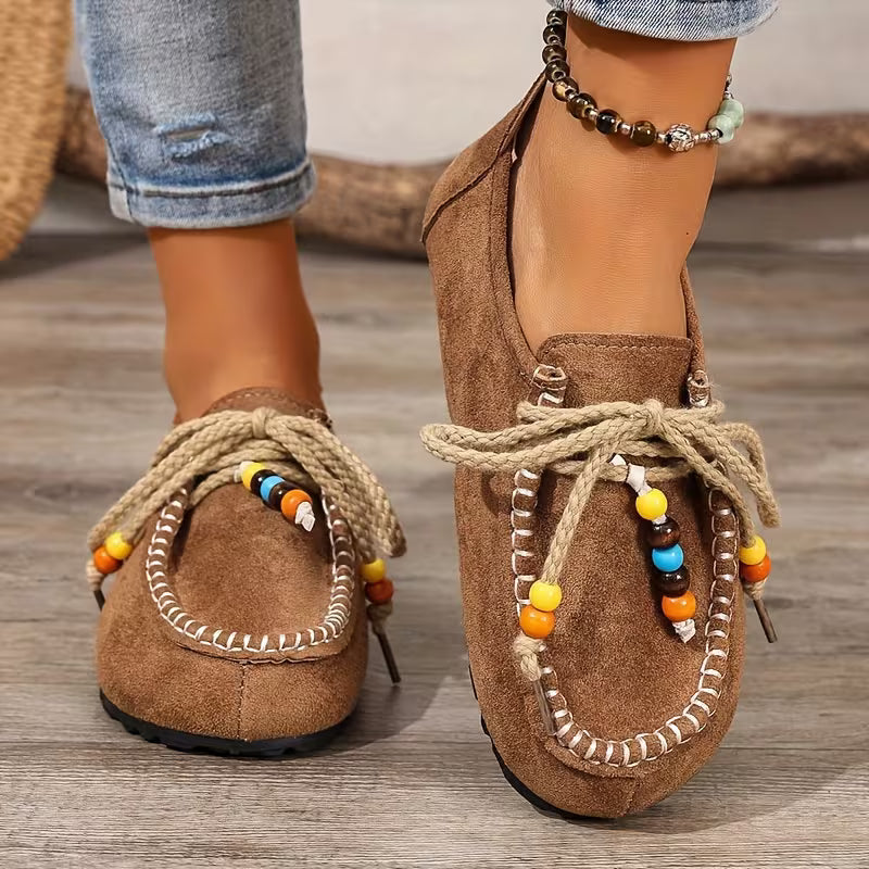 Bayerisch inspirierte Damen-Komfortschuhe mit ergonomischer Fußunterstützung