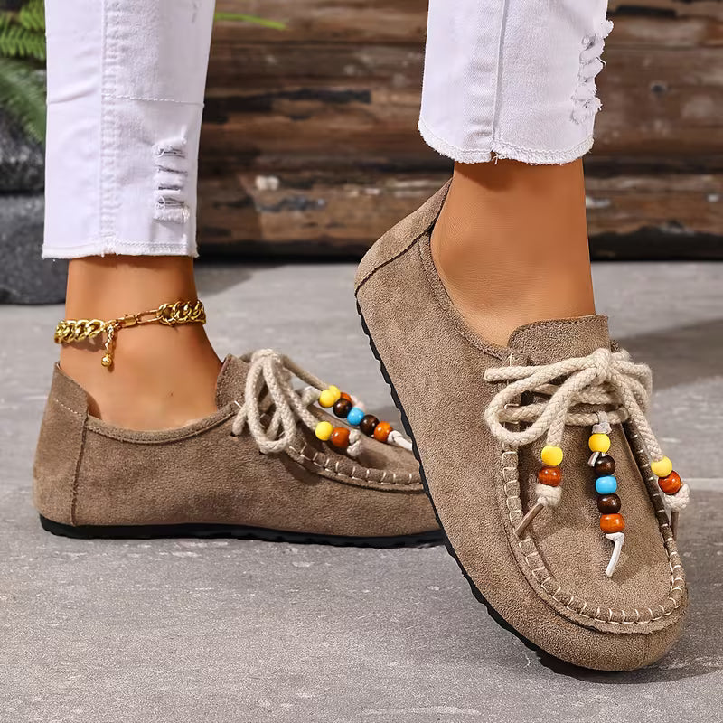 Bayerisch inspirierte Damen-Komfortschuhe mit ergonomischer Fußunterstützung