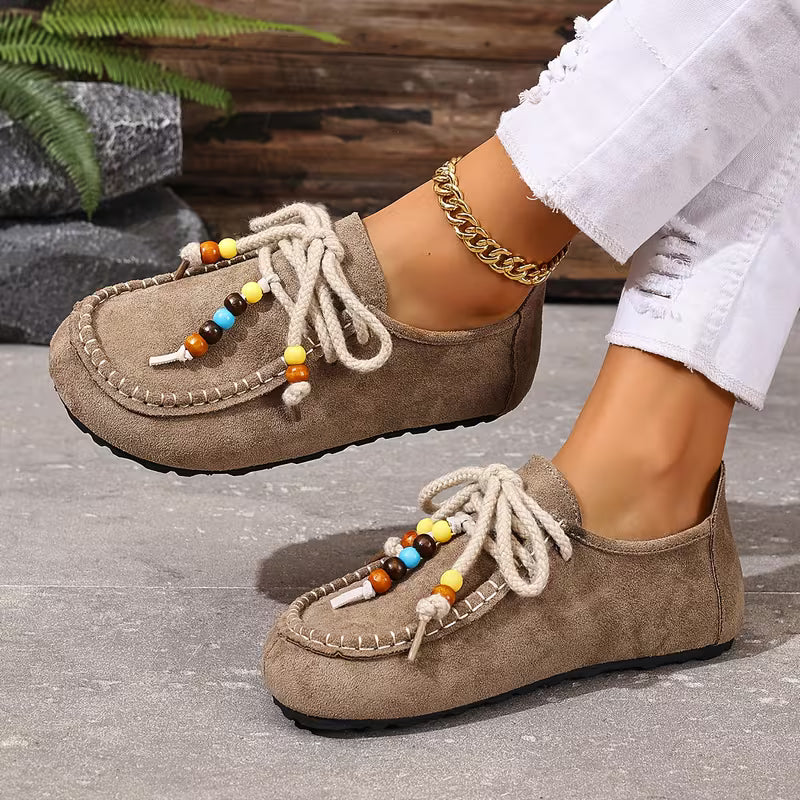 Bayerisch inspirierte Damen-Komfortschuhe mit ergonomischer Fußunterstützung