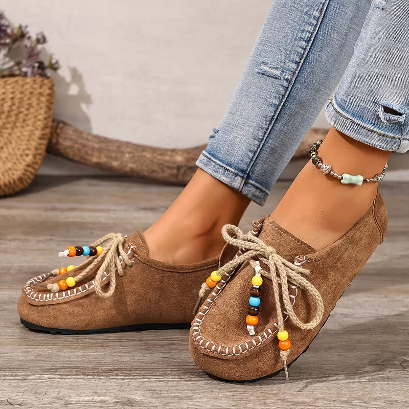 Bayerisch inspirierte Damen-Komfortschuhe mit ergonomischer Fußunterstützung