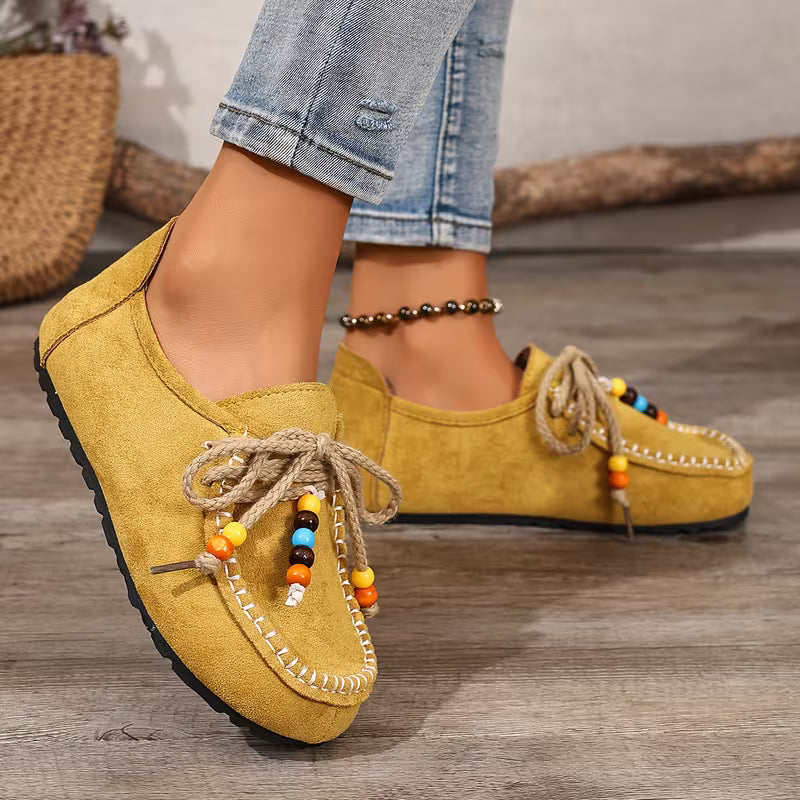 Bayerisch inspirierte Damen-Komfortschuhe mit ergonomischer Fußunterstützung