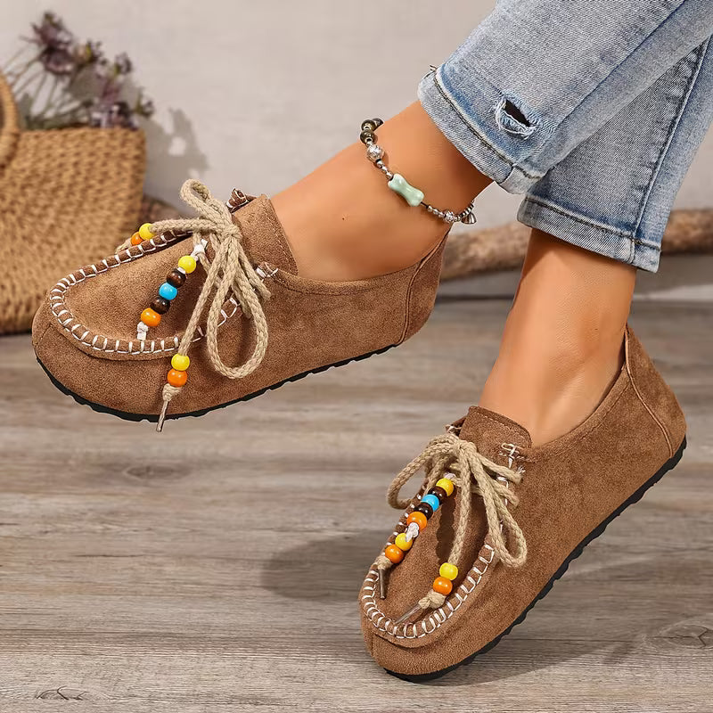 Bayerisch inspirierte Damen-Komfortschuhe mit ergonomischer Fußunterstützung