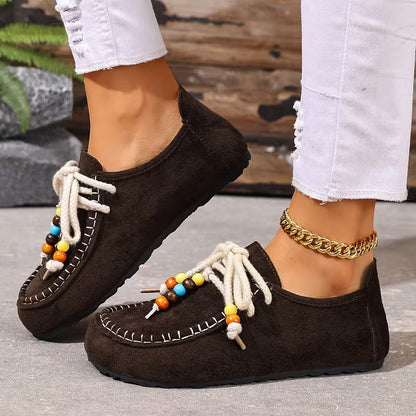 Bayerisch inspirierte Damen-Komfortschuhe mit ergonomischer Fußunterstützung