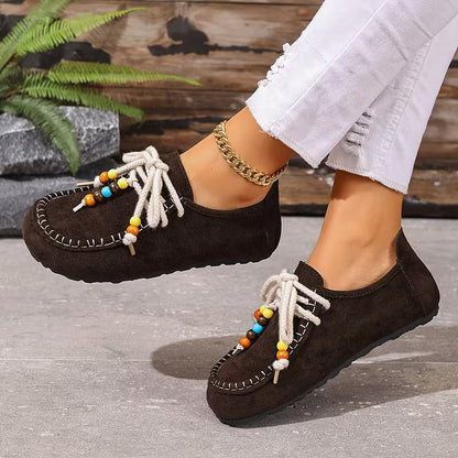 Bayerisch inspirierte Damen-Komfortschuhe mit ergonomischer Fußunterstützung