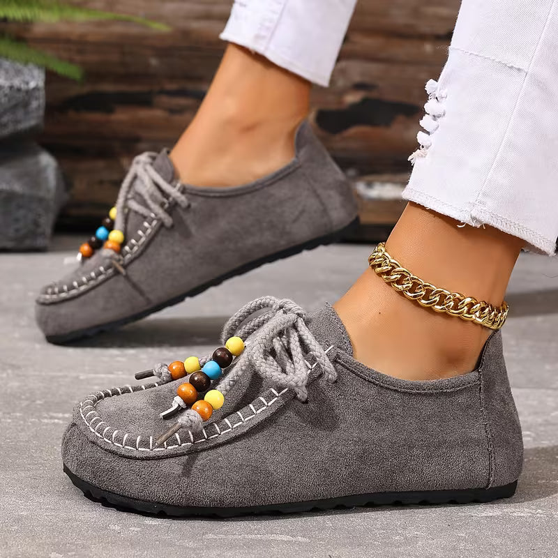 Bayerisch inspirierte Damen-Komfortschuhe mit ergonomischer Fußunterstützung