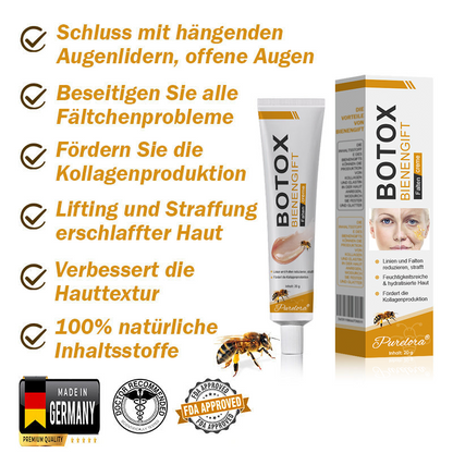 ✨Letzter Tag der Aktion: 70 % Rabatt - Purelora® Botox Bienenvenom Faltenentfernungscreme