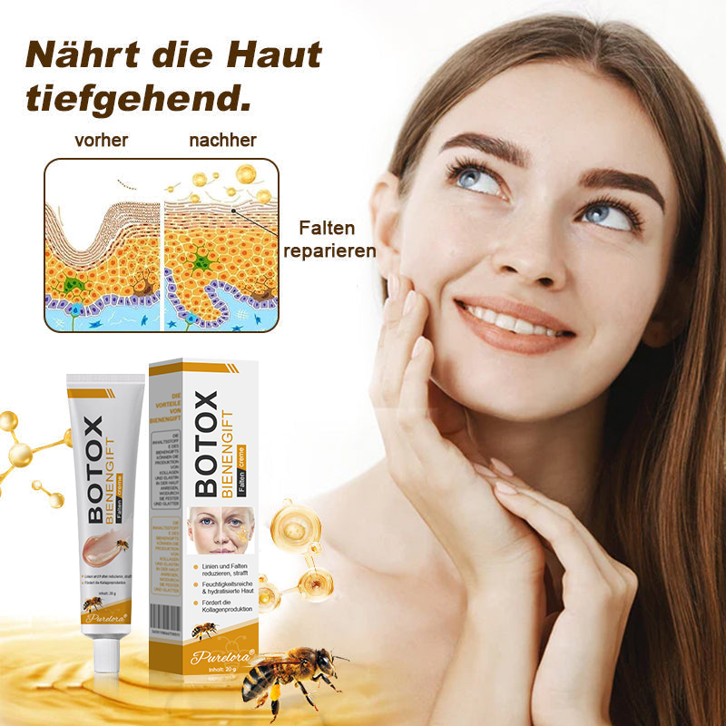 ✨Letzter Tag der Aktion: 70 % Rabatt - Purelora® Botox Bienenvenom Faltenentfernungscreme