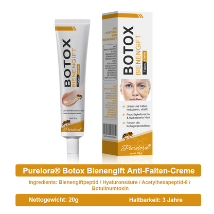 ✨Letzter Tag der Aktion: 70 % Rabatt - Purelora® Botox Bienenvenom Faltenentfernungscreme