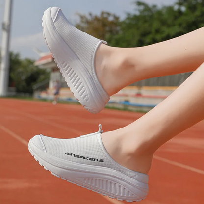 Sommeraktion 50 % Rabatt ❤️ Atmungsaktive Mule-Sneakers für Damen – Leichter Komfort mit Fußgewölbestütze