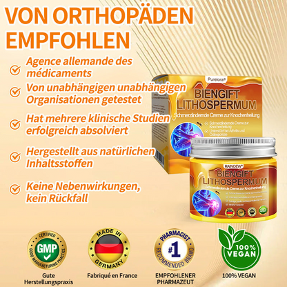 🐝 Offizieller Online-Shop丨Purelora® Bee Venom & Lithospermum Comfort Cream Wenn Gehen, Stehen oder Schlafen unangenehm wird — tägliche Schmerzlinderung & Knochenkomfort für ältere Erwachsene