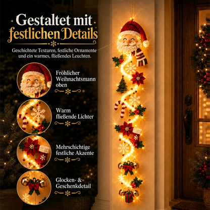 ⏳ Last Day 49% OFF – 🎄 Glowing Christmas Door Hanger | 6 Festive Light Designs✨