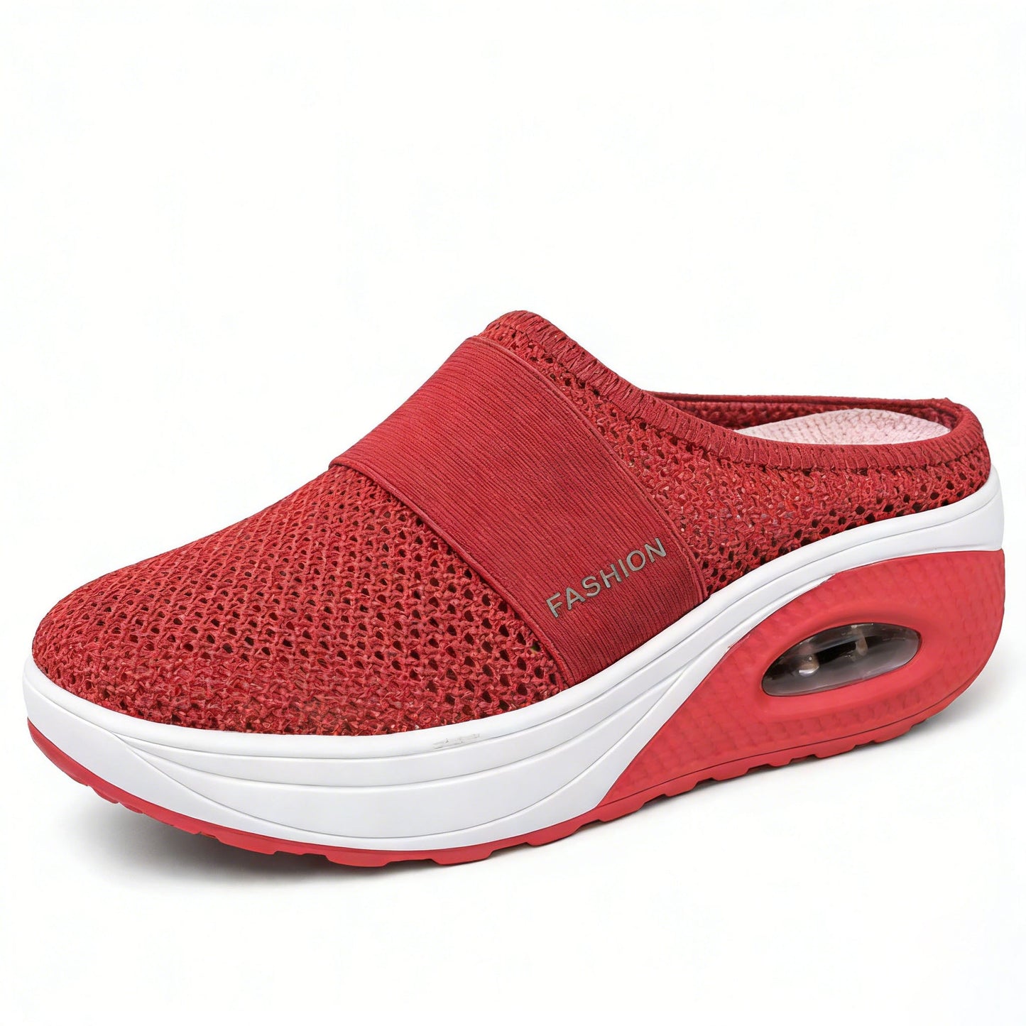 BQODQO® Luftpolster Slip-on Walking Schuhe mit Fußgewölbeunterstützung, für Damen