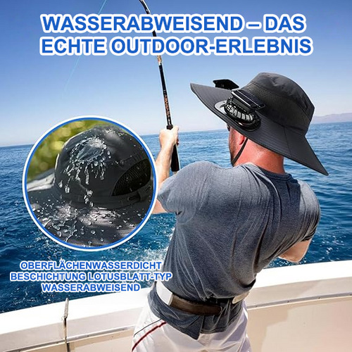 🔥Sommer-Hot-Sale 2026🔥 Neuer ultraleichter Solar-Ventilator-Sonnenhut – leichter als ein Baseball! ⚾ Nur ca. 312 g schwer!