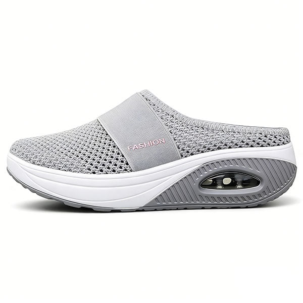 BQODQO® Luftpolster Slip-on Walking Schuhe mit Fußgewölbeunterstützung, für Damen