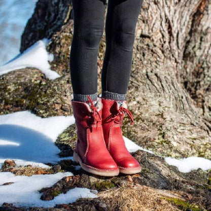 🔥 Letzter Tag – 50 % Rabatt – Wasserdichte orthopädische Leder-Schneestiefel mit Wollfutter