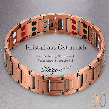 ✨❤️ Elegantes Kupfer-Magnetarmband mit 5-Elemente-Design 💎