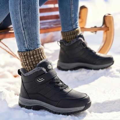 🔥 Bestseller 2026 – Nur heute: 80 % Rabatt🏆  Damen Winterstiefel mit warmem Plüschfutter, stabilisierendem Knöchelhalt & rutschfester Profilsohle