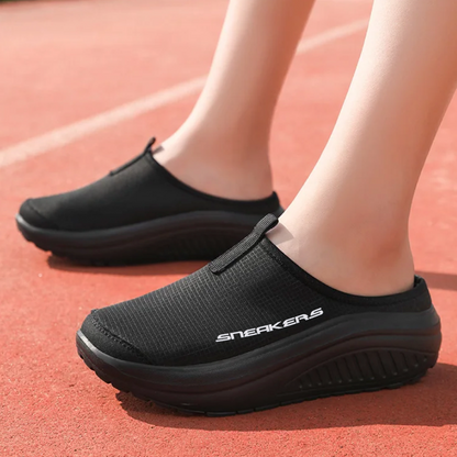 Sommeraktion 50 % Rabatt ❤️ Atmungsaktive Mule-Sneakers für Damen – Leichter Komfort mit Fußgewölbestütze