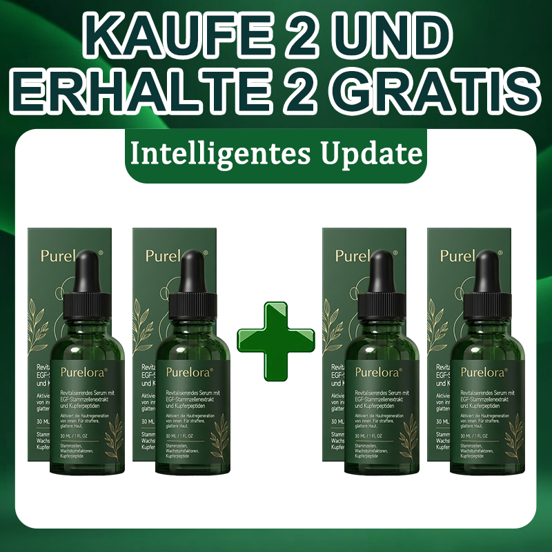 Purelora® Stammzellen-abgeleitetes EGF & Kupferpeptid-Aktivierungsserum (Aktiviert die Hauterneuerung von innen heraus für eine straffere, glattere Haut)（副本）