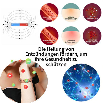 ✨❤️ Elegantes Kupfer-Magnetarmband mit 5-Elemente-Design 💎