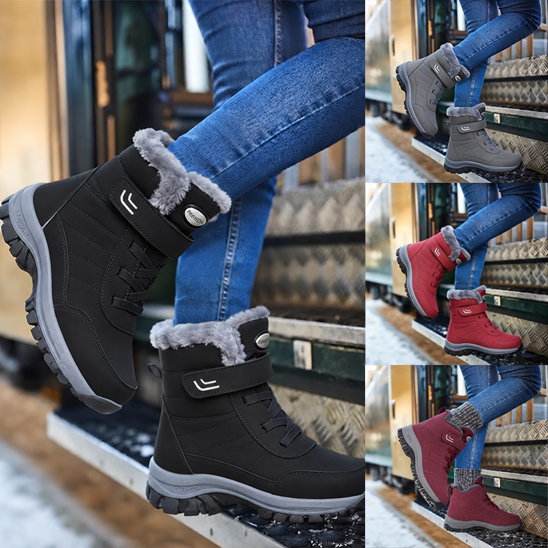 🔥 Bestseller 2026 – Nur heute: 80 % Rabatt🏆  Damen Winterstiefel mit warmem Plüschfutter, stabilisierendem Knöchelhalt & rutschfester Profilsohle