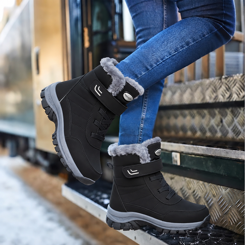 🔥 Bestseller 2026 – Nur heute: 80 % Rabatt🏆  Damen Winterstiefel mit warmem Plüschfutter, stabilisierendem Knöchelhalt & rutschfester Profilsohle