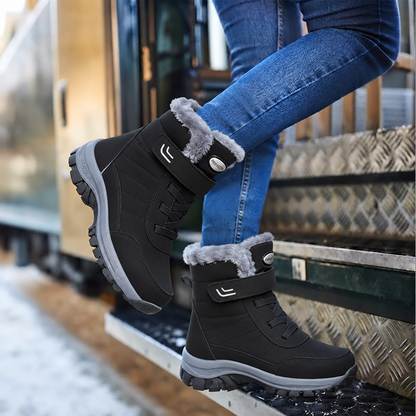 🔥 Bestseller 2026 – Nur heute: 80 % Rabatt🏆  Damen Winterstiefel mit warmem Plüschfutter, stabilisierendem Knöchelhalt & rutschfester Profilsohle