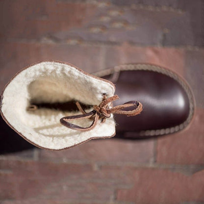 🔥 Letzter Tag – 50 % Rabatt – Wasserdichte orthopädische Leder-Schneestiefel mit Wollfutter