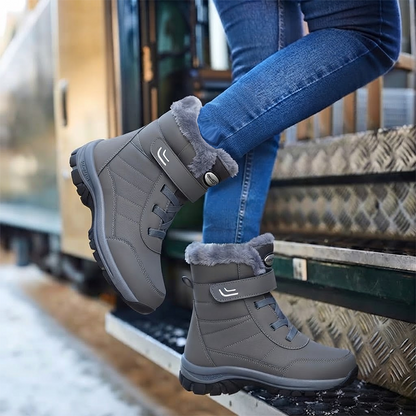 🔥 Bestseller 2026 – Nur heute: 80 % Rabatt🏆  Damen Winterstiefel mit warmem Plüschfutter, stabilisierendem Knöchelhalt & rutschfester Profilsohle