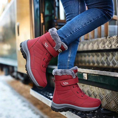 🔥 Bestseller 2026 – Nur heute: 80 % Rabatt🏆  Damen Winterstiefel mit warmem Plüschfutter, stabilisierendem Knöchelhalt & rutschfester Profilsohle