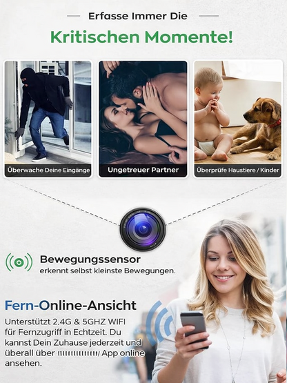 🔥[Verbesserte, extrem unauffällige] Kamera ohne Stecker