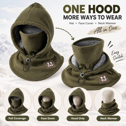 3-in-1 Winter-Fleece-Sturmhaube 🧣❄️ Warmer Schutz für Gesicht, Ohren & Hals（副本）