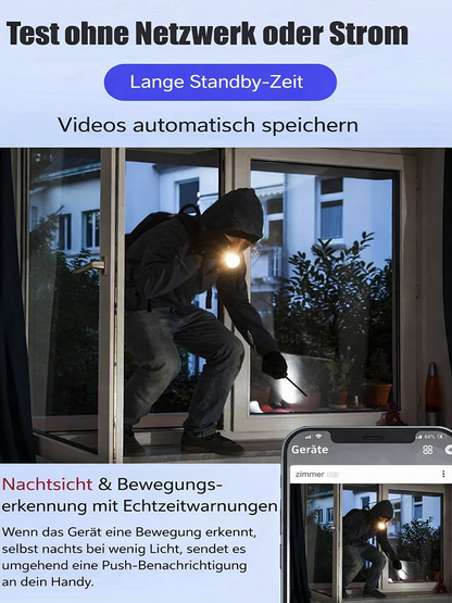 🔥[Verbesserte, extrem unauffällige] Kamera ohne Stecker