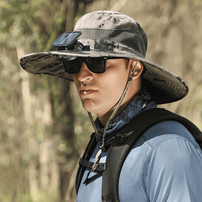 🔥Sommer-Hot-Sale 2026🔥 Neuer ultraleichter Solar-Ventilator-Sonnenhut – leichter als ein Baseball! ⚾ Nur ca. 312 g schwer!