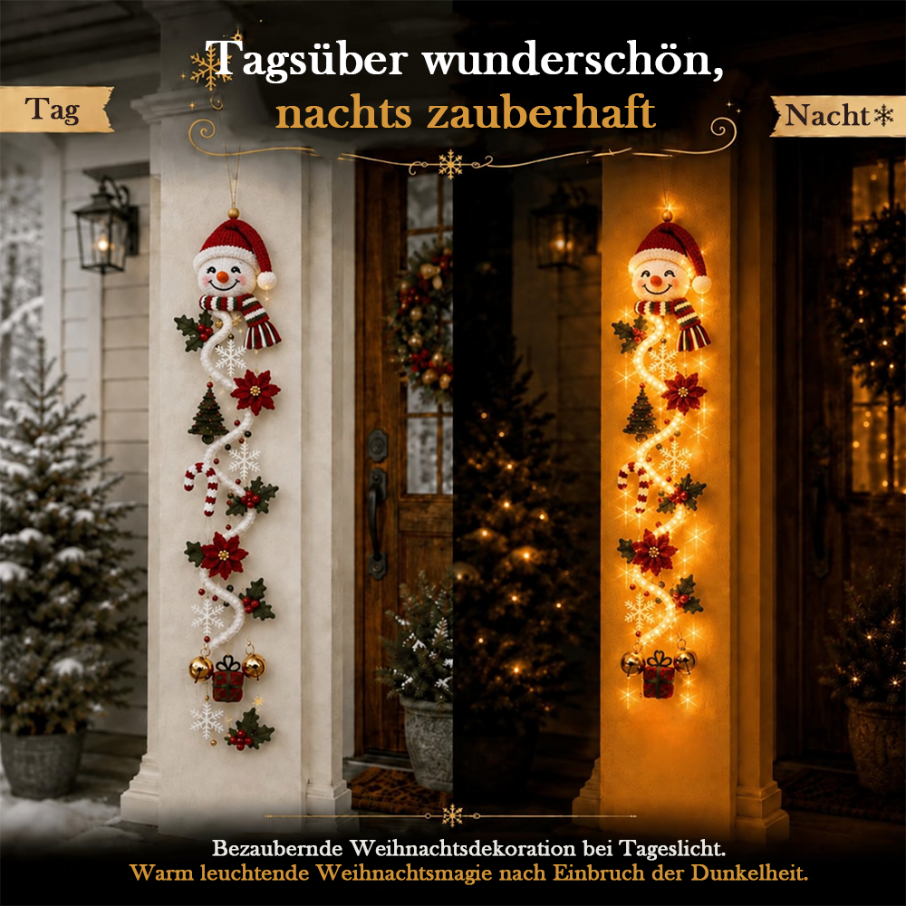 ⏳ Last Day 49% OFF – 🎄 Glowing Christmas Door Hanger | 6 Festive Light Designs✨