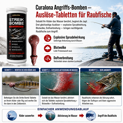 𝐎𝐟𝐟𝐢𝐳𝐢𝐞𝐥𝐥𝐞𝐫 𝐌𝐚𝐫𝐤𝐞𝐧𝐬𝐡𝐨𝐩 | ✅ Curalona® Strike Bombs — Neuer Köder für Süß- und Salzwasser, der blutet, sprudelt und große Raubfische anlockt