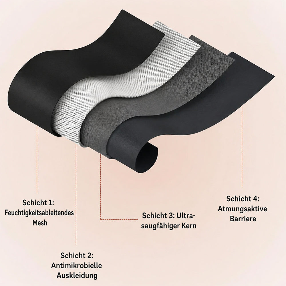 💖 50 % RABATT | 100 % auslaufsichere Unterwäsche 4er-Pack (Sag peinliche Momente und Sorgen Lebewohl)