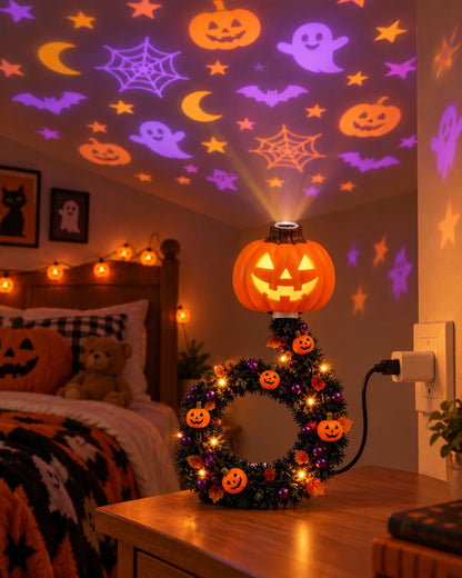 USB-Projektionskranz – Halloween- und Weihnachtsbeleuchtung zur Dekoration