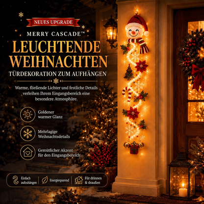 ⏳ Last Day 49% OFF – 🎄 Glowing Christmas Door Hanger | 6 Festive Light Designs✨