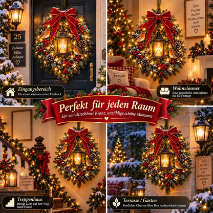 ✨ Nur heute: 49 % Rabatt ✨🐦 A Robin Glow – Beleuchteter Weihnachtskranz mit Rotkehlchen