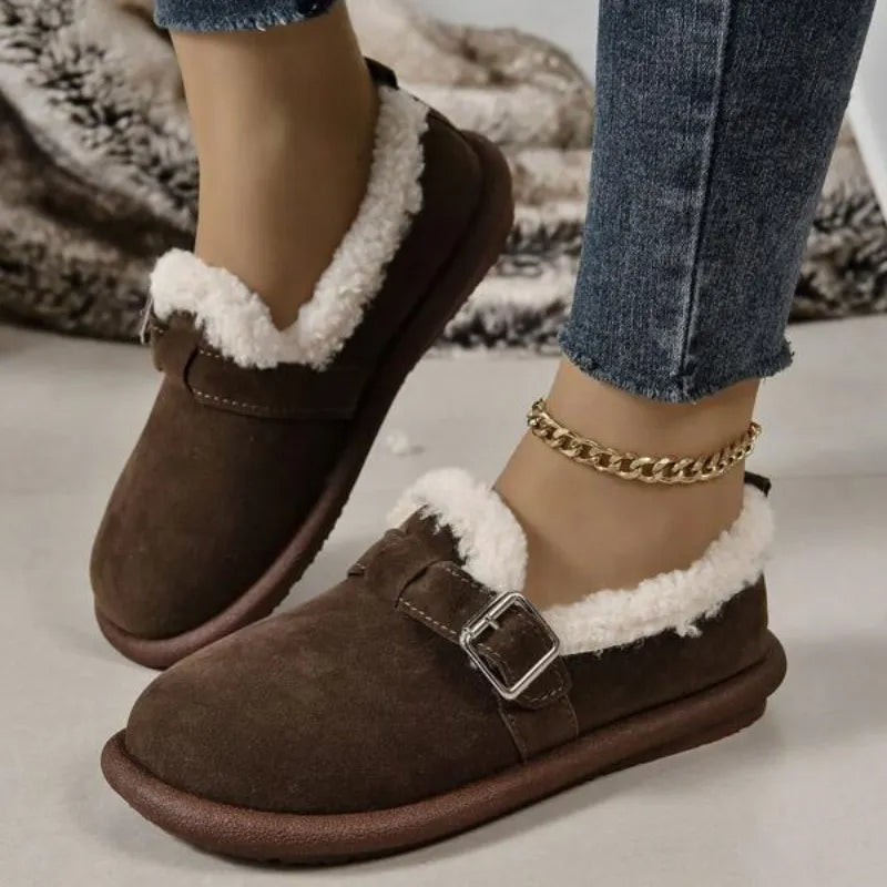 🔥 Letzter Tag – 50 % Rabatt – Bequeme orthopädische Damen-Winterschuhe zum Hineinschlüpfen mit kuscheligem Fleecefutter und gepolsterter Sohle