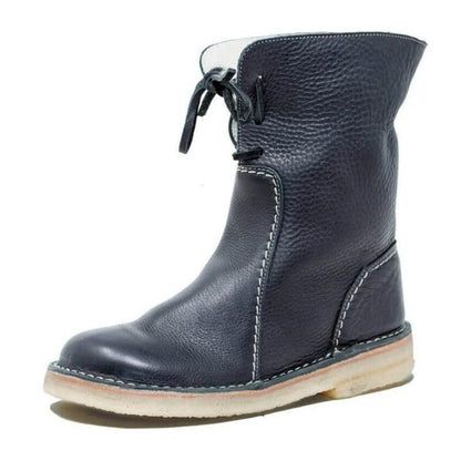 🔥 Letzter Tag – 50 % Rabatt – Wasserdichte orthopädische Leder-Schneestiefel mit Wollfutter