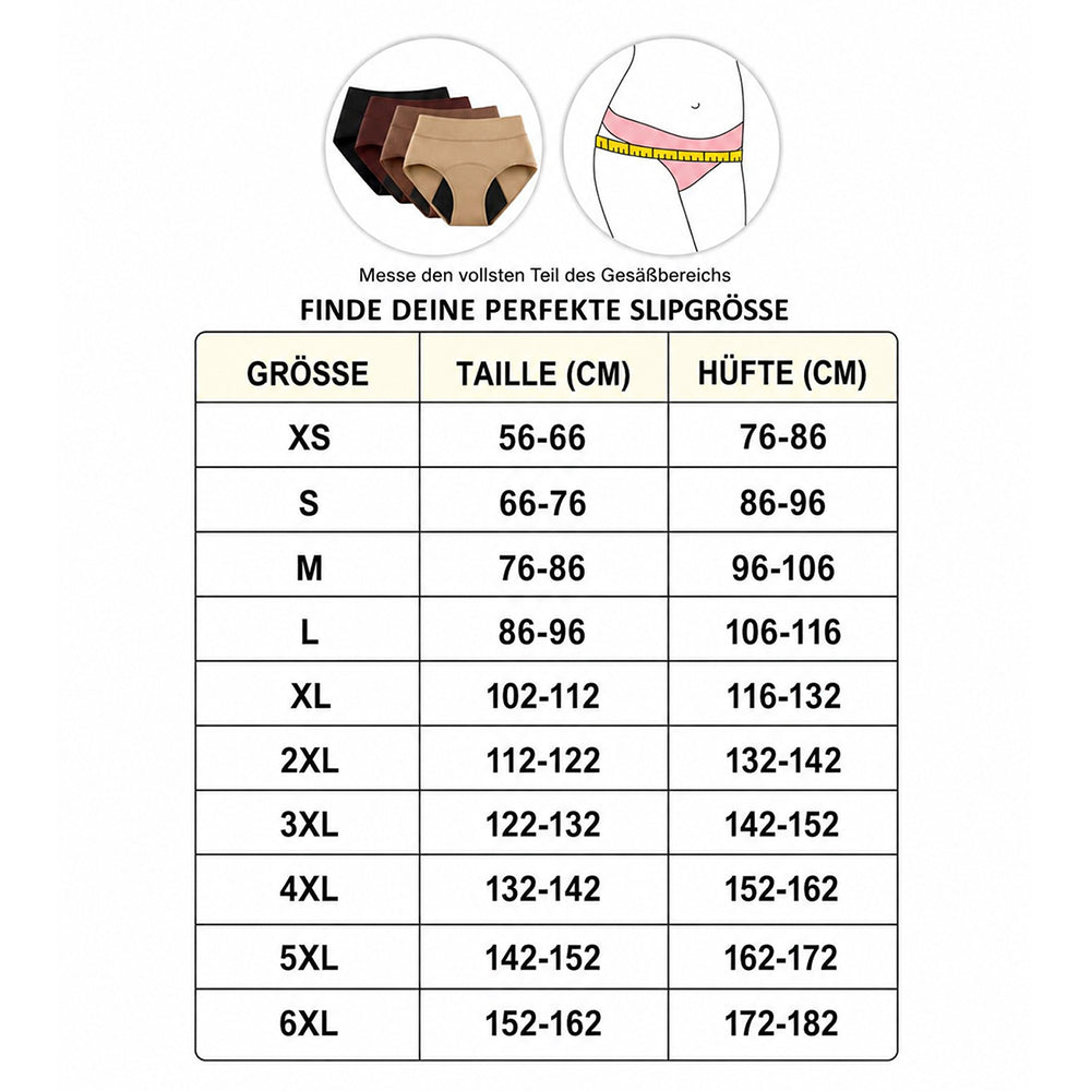 💖 50 % RABATT | 100 % auslaufsichere Unterwäsche 4er-Pack (Sag peinliche Momente und Sorgen Lebewohl)