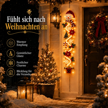 ⏳ Last Day 49% OFF – 🎄 Glowing Christmas Door Hanger | 6 Festive Light Designs✨