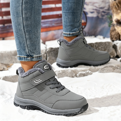 🔥 Bestseller 2026 – Nur heute: 80 % Rabatt🏆  Damen Winterstiefel mit warmem Plüschfutter, stabilisierendem Knöchelhalt & rutschfester Profilsohle