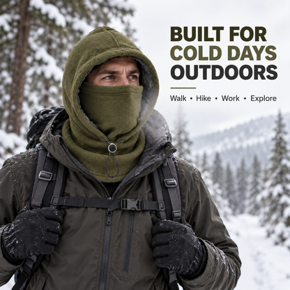 3-in-1 Winter-Fleece-Sturmhaube 🧣❄️ Warmer Schutz für Gesicht, Ohren & Hals（副本）