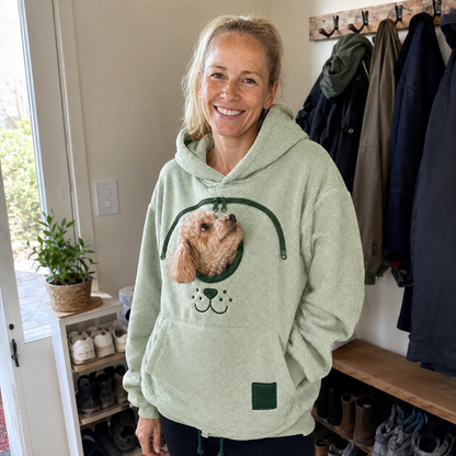 🐾 Kuschelige Fleece-Haustiertasche für gemeinsame Nähe – Warm & unterstützend für kleine Haustiere