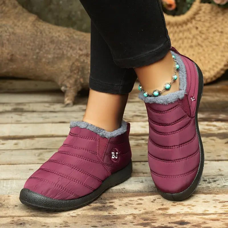 🦵 Letzter Tag – 50 % Rabatt – Bequeme, wasserdichte, rutschfeste und warme Damen-Schneestiefel